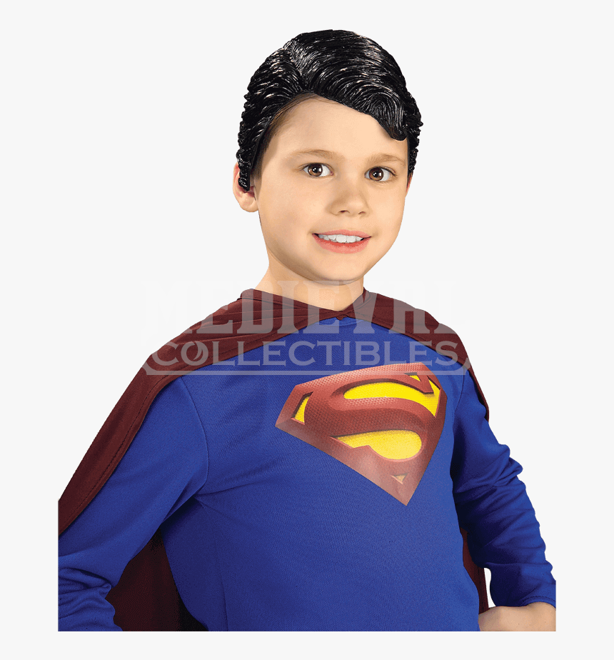 Kids Deluxe Superman Vinyl Wig, HD Png Download