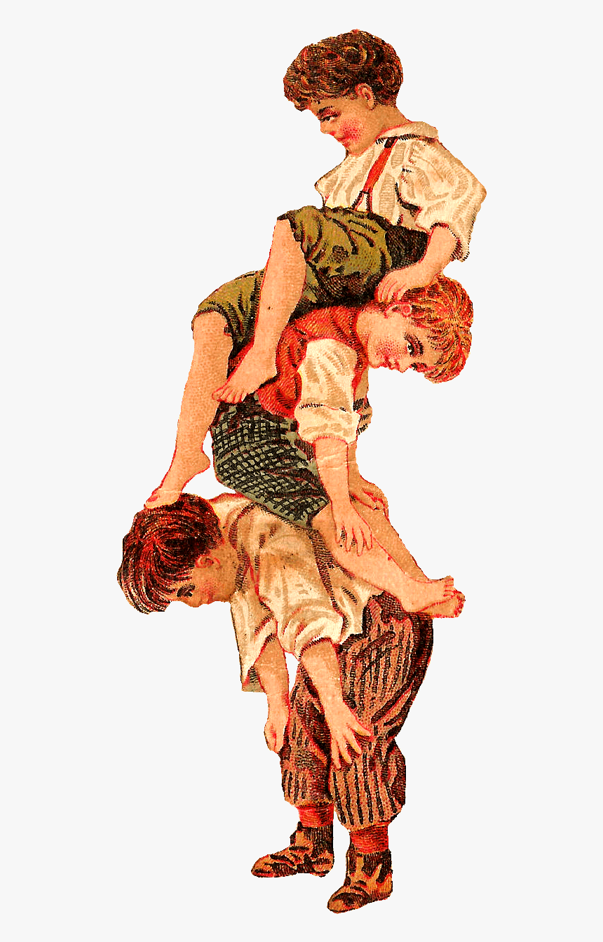 Boys Playing Antique, HD Png Download