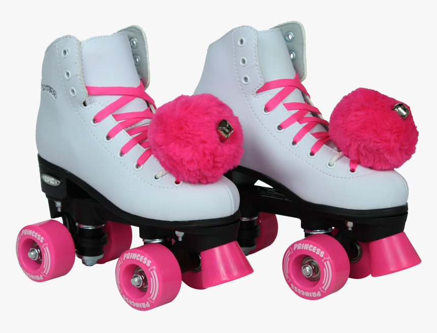 Womens Roller Skates With Pom Poms , Png Download, Transparent Png