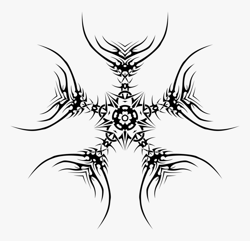 Tribal Tattoos Clipart Drawing, HD Png Download