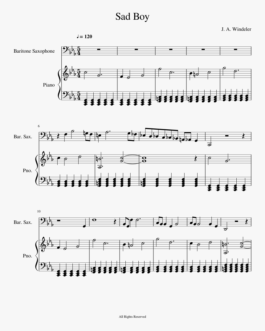 Sad Boy Piano Tutorial, HD Png Download