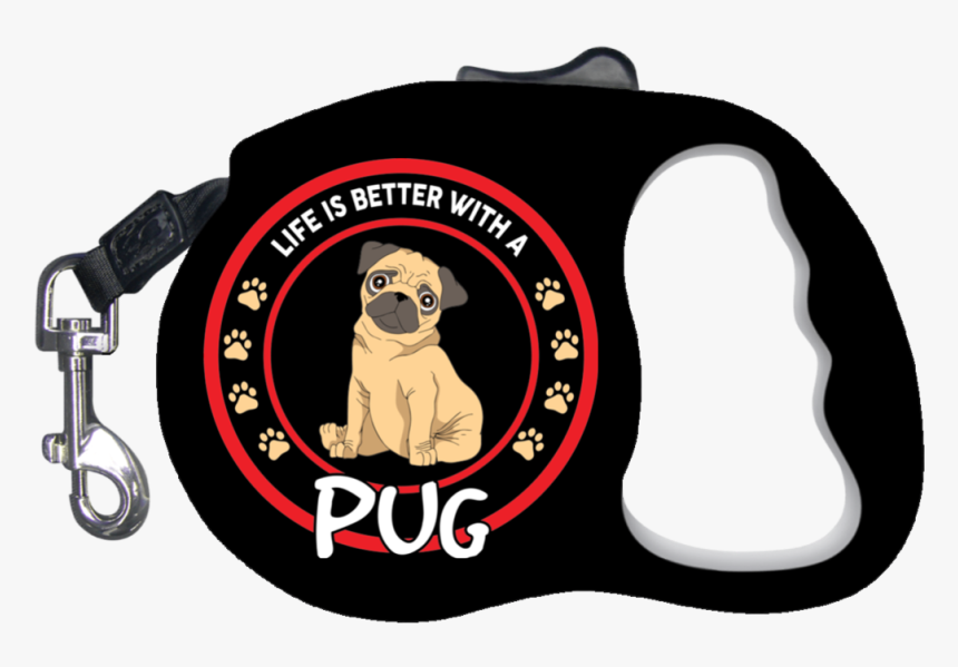 Pug Retractable Dog Leash, HD Png Download