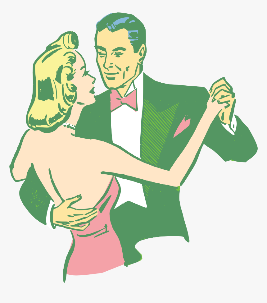 Dancing Couple Colorized Clip Arts, HD Png Download