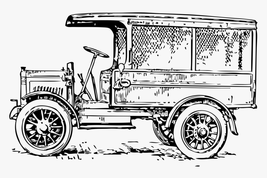 Old Medium Truck, HD Png Download