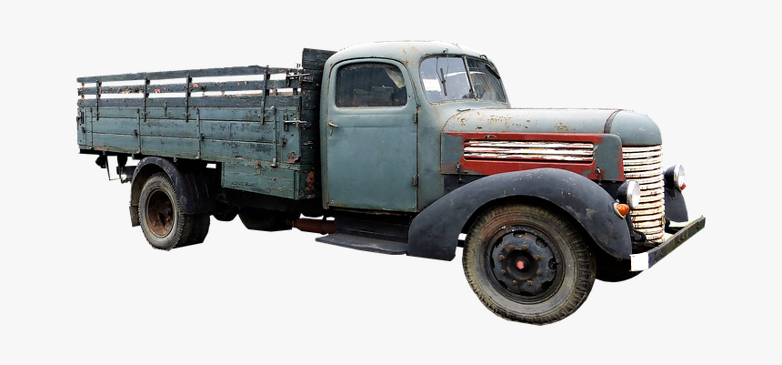 Transport, Truck, Parking, Wreck, Rust, Old, HD Png Download