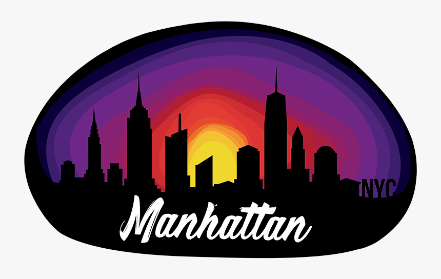 Transparent Nyc Silhouette Png, Png Download