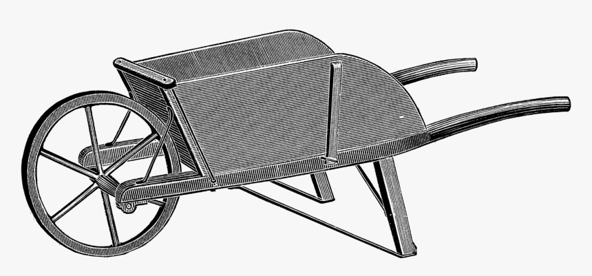 Transparent Wheelbarrow Png, Png Download