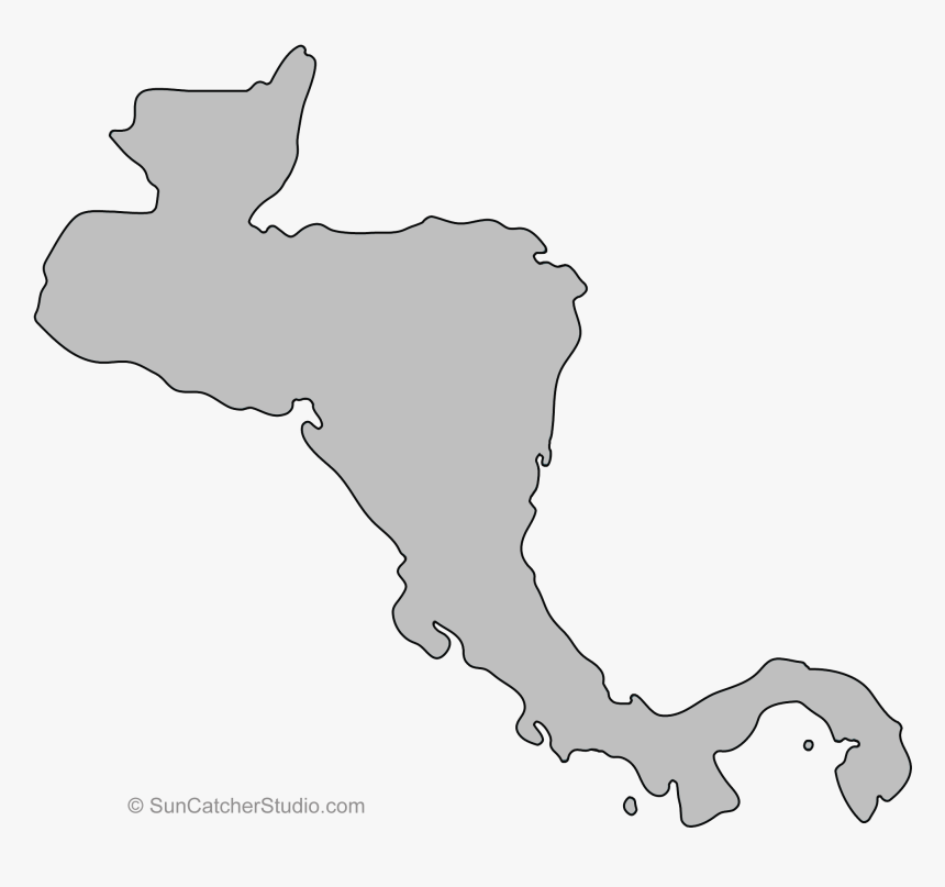 Outline Of Central America , Png Download, Transparent Png