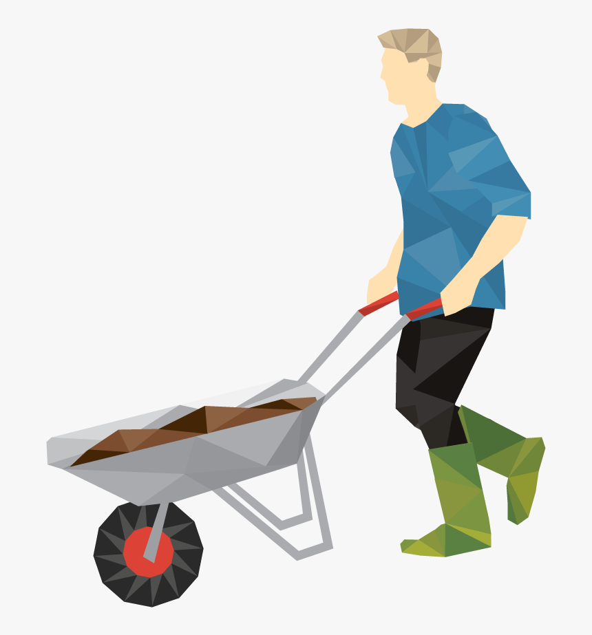 Wheelbarrow Png, Transparent Png