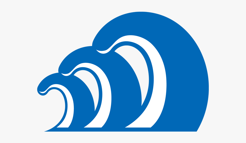 Clip Art Illustration Silhouette Sea Wind Wave, HD Png Download