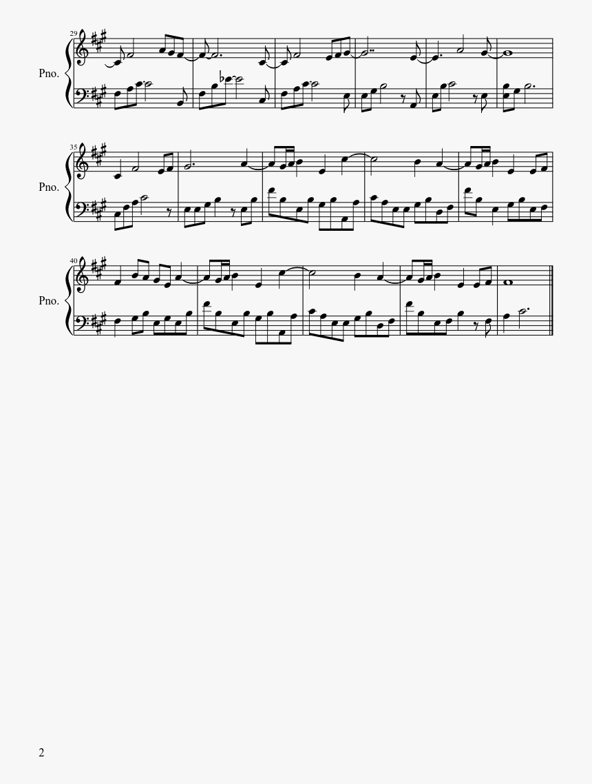 Rainbow Tylenol Sheet Music 3 Of 20 Pages, HD Png Download