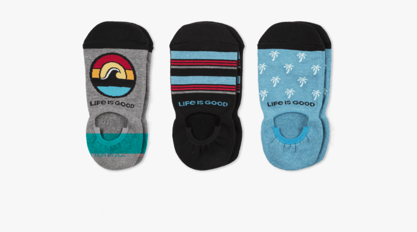 3-pack Men S Wave Palm Trees Cushioned N, HD Png Download