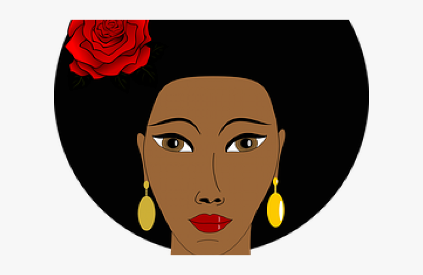 Dark Hair Clipart Black Mother, HD Png Download