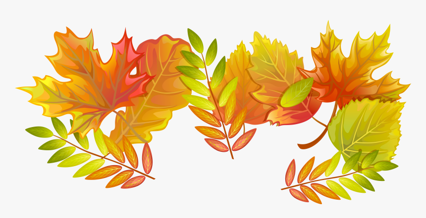 Fall Leaves Png Decorative Clipart Image Png Download, Transparent Png
