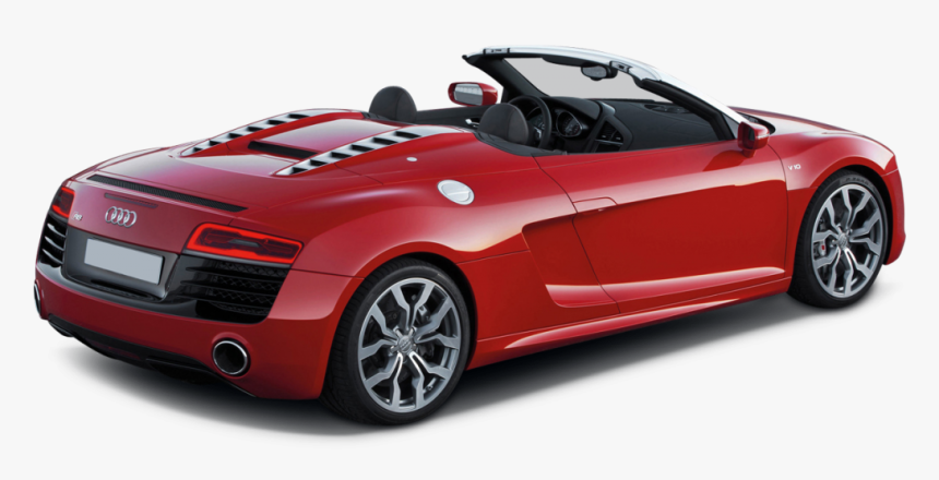 Audi R8 V8 Spyder Car Hire Rear View, HD Png Download