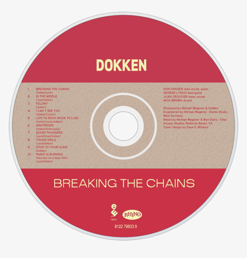 Dokken Breaking The Chains Cd Disc Image, HD Png Download