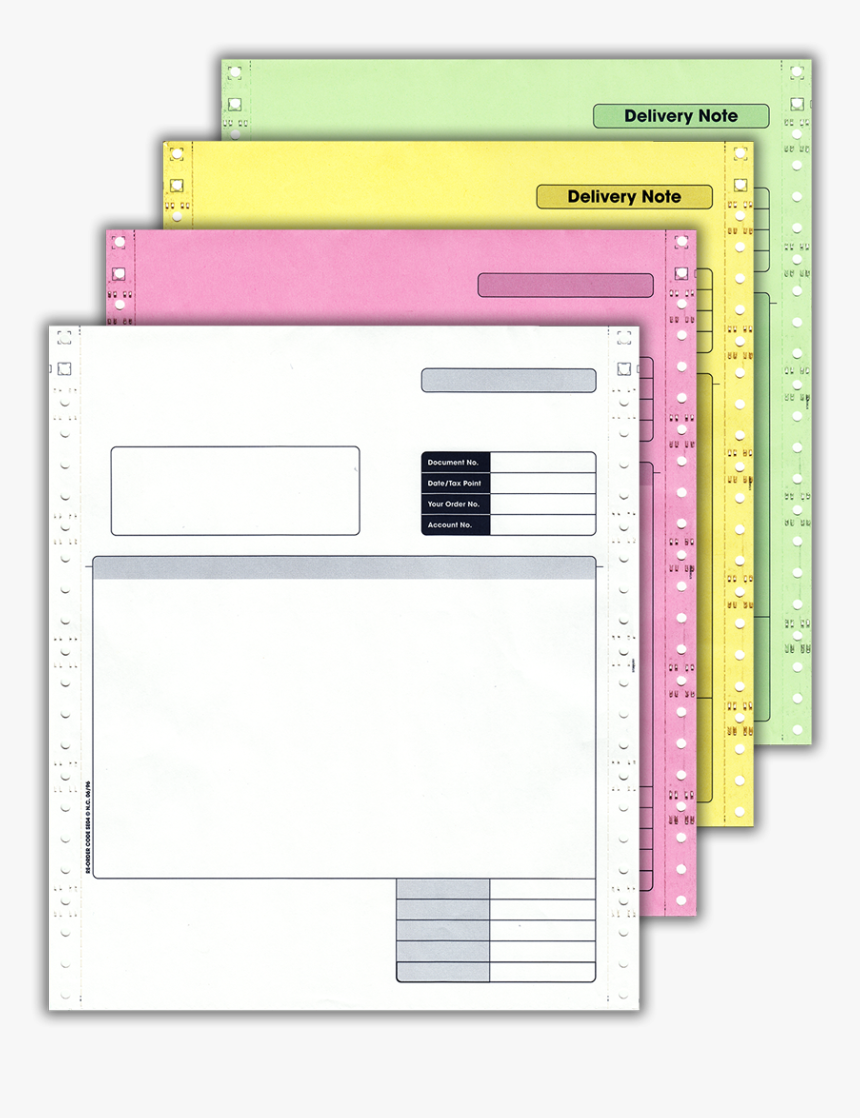 4 Part Continuous Invoice/delivery Note, HD Png Download