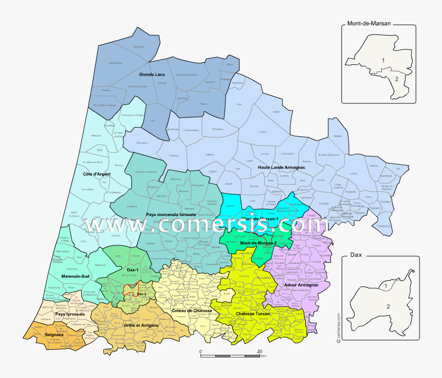 Add To Cart Landes Counties Map With Names For Word, HD Png Download