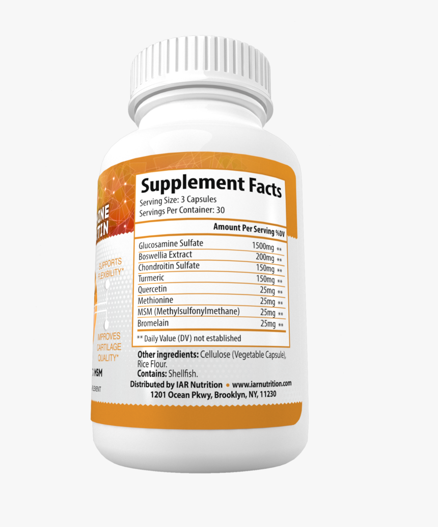 Glucosamine Chondroitin Capsules, HD Png Download
