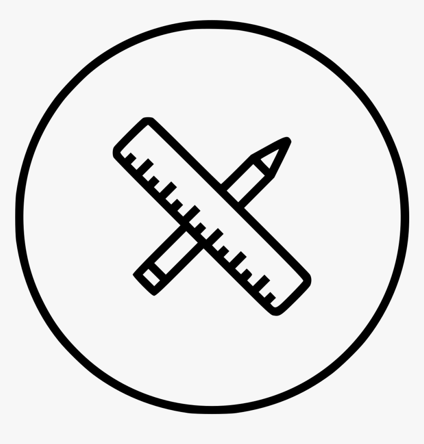 Pen Pencile Tool Sketch Scale Ruler Measure, HD Png Download