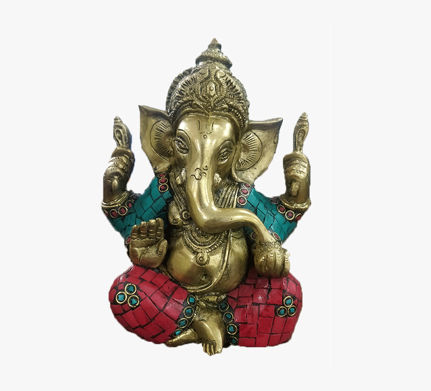 Roque Handicrafts Ganesha Stone Work Big Ears, HD Png Download