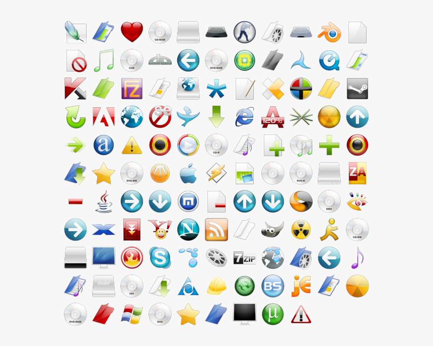 Crystal Icon Pack , Png Download, Transparent Png