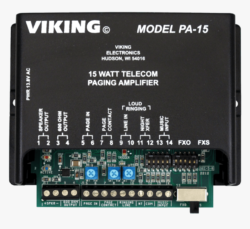 15-watt Paging Amplifier With Loud Ring, HD Png Download