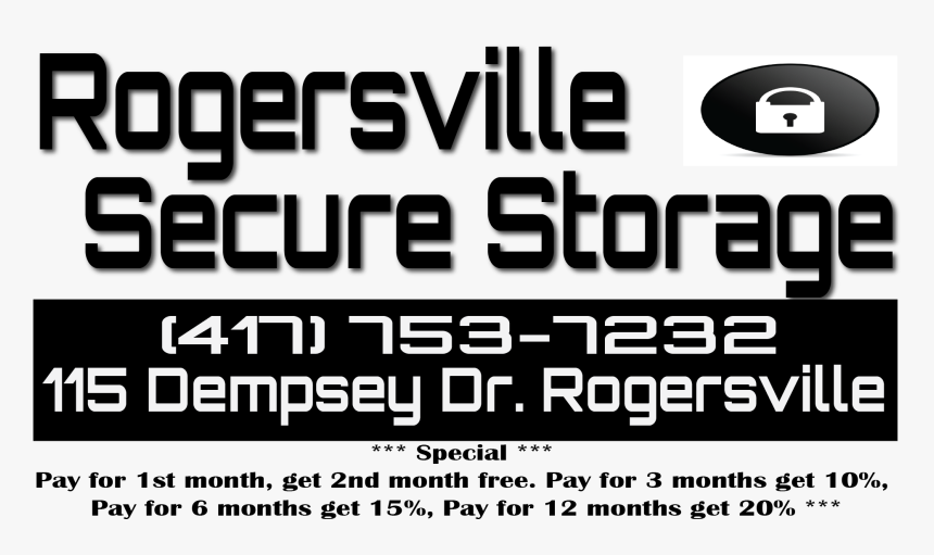 Rogersville Secure Storage, HD Png Download