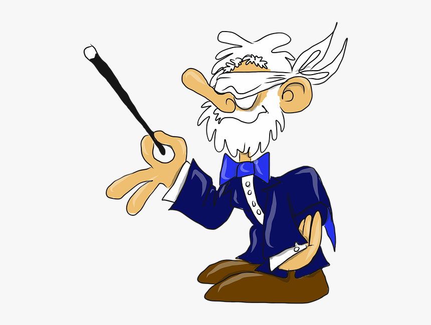 Blind, Magician, Cartoon, HD Png Download