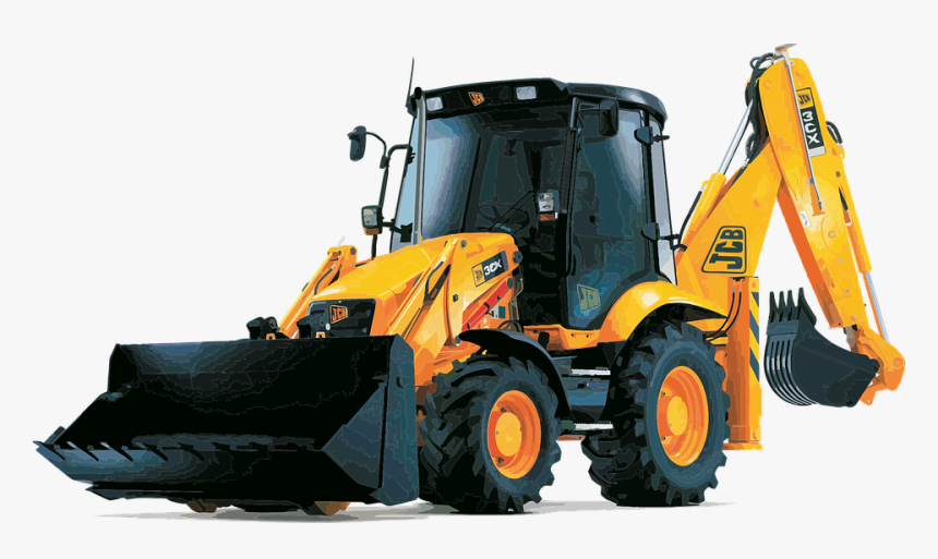 Heavy Machinery, Tractor, Loader, Dig, Yellow, HD Png Download