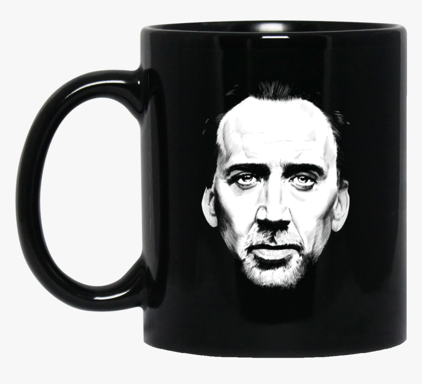 Nicolas Cage Face Blac, HD Png Download