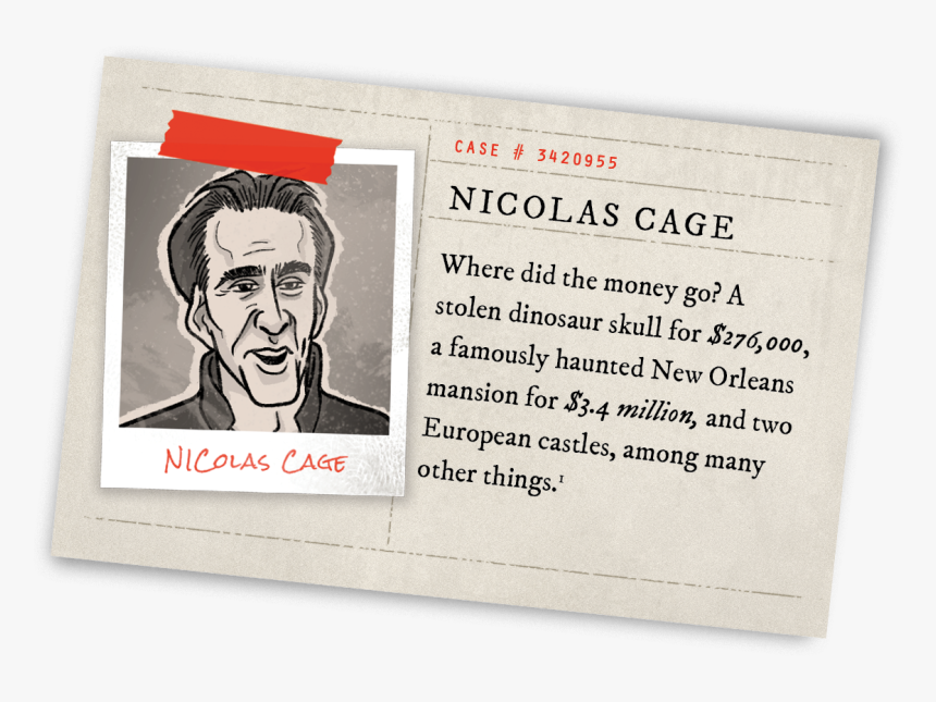 Nic Cage Png, Transparent Png