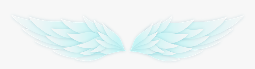 Wings, Blue, White, Shaded, Ombre, Gradient, Tint, HD Png Download