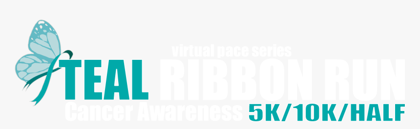 Teal Ribbon Png, Transparent Png