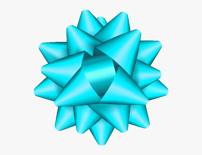 Ribbon Turquoise Blue- Icon4, HD Png Download