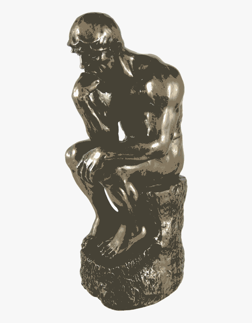 - Thinker Statue 8688 , Png Download, Transparent Png