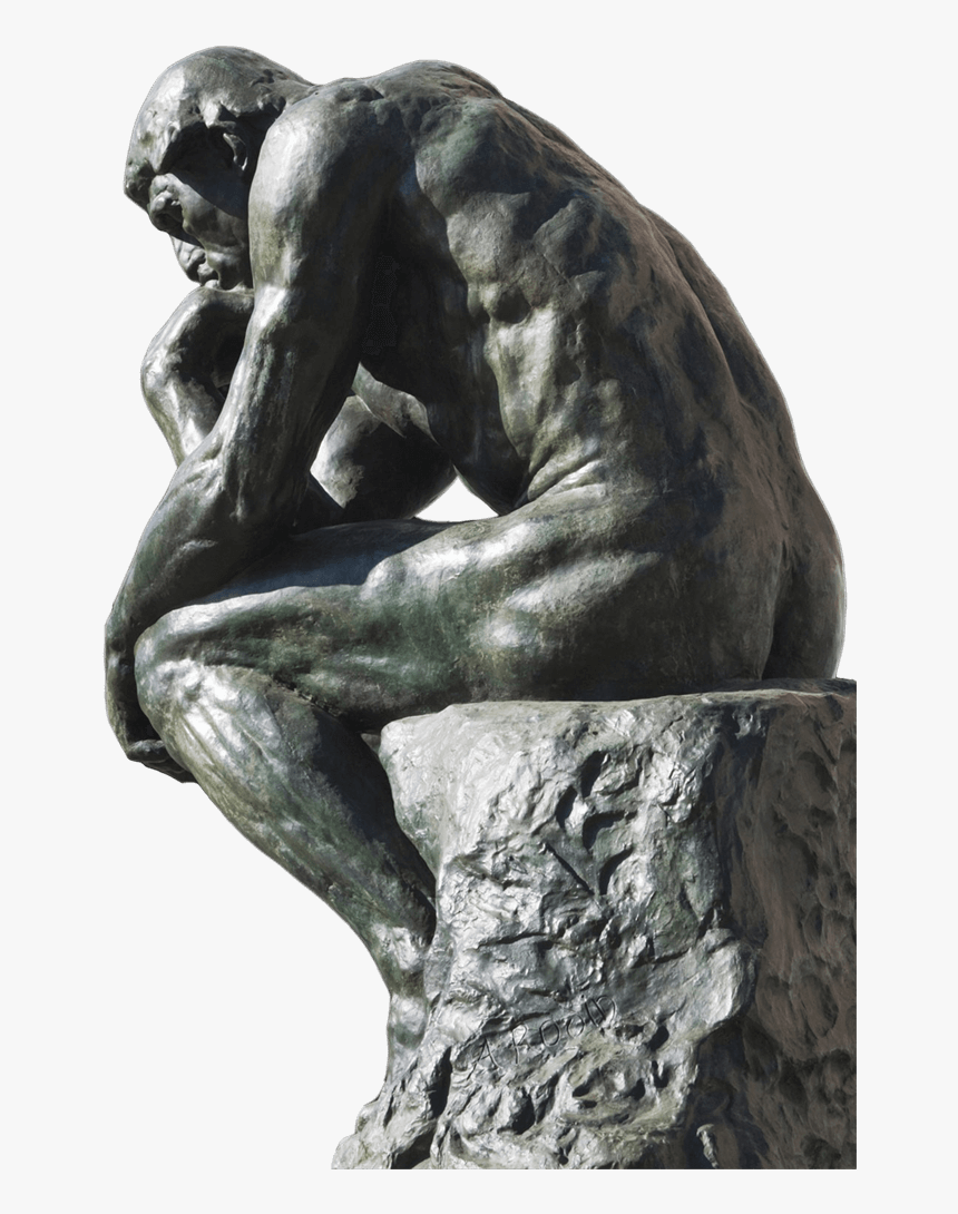 Rodin S The Thinker, 24x16in, HD Png Download