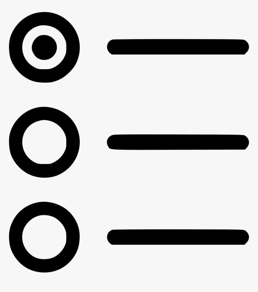 Bullets List Radiobutton, HD Png Download