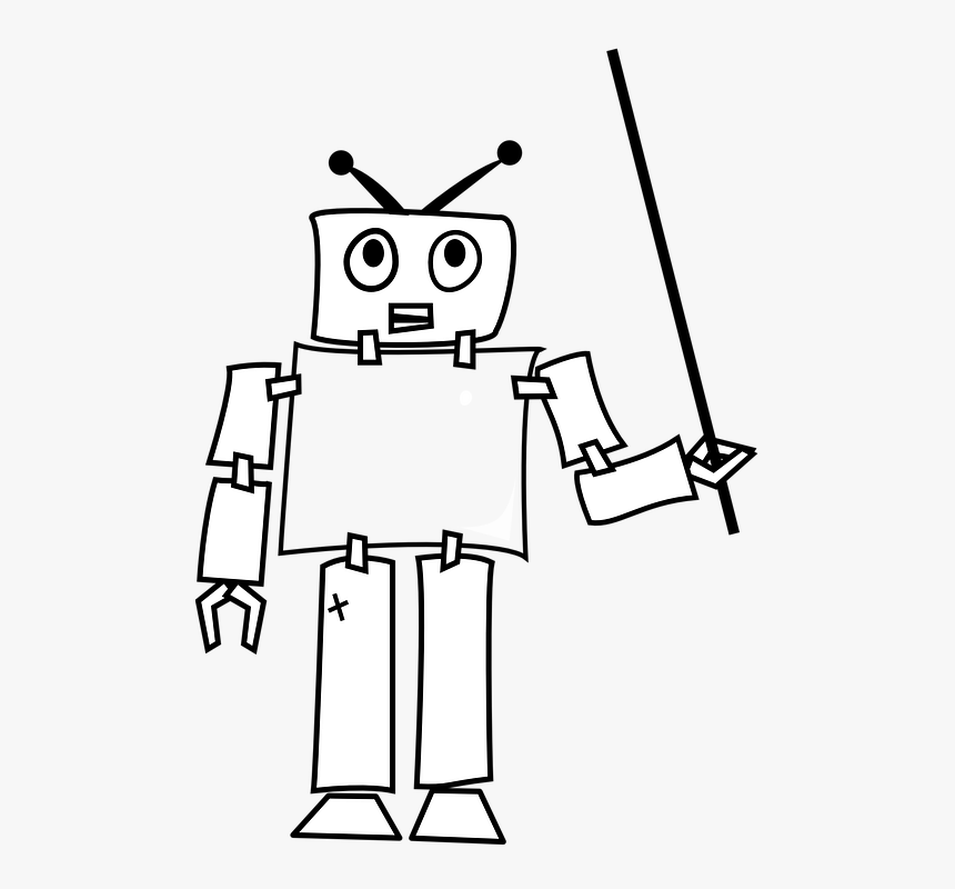 Robot, Android, Thought, Thinking, Teaching, Showing, HD Png Download