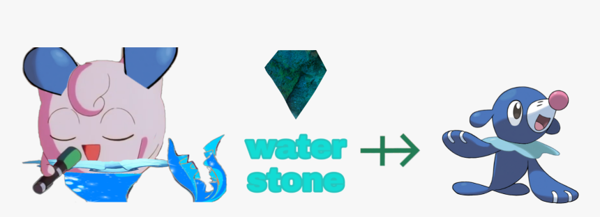 #popplypuff Water Stone Evolving To Popplio, HD Png Download
