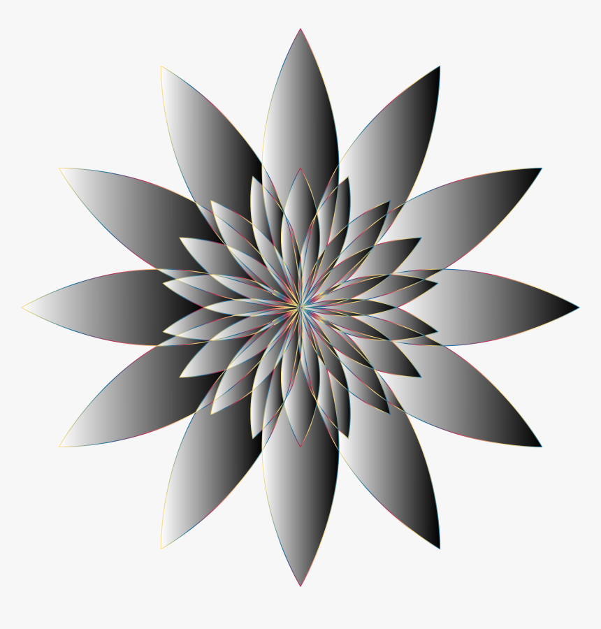 Chromatic Flower 16 No Background Clip Arts, HD Png Download