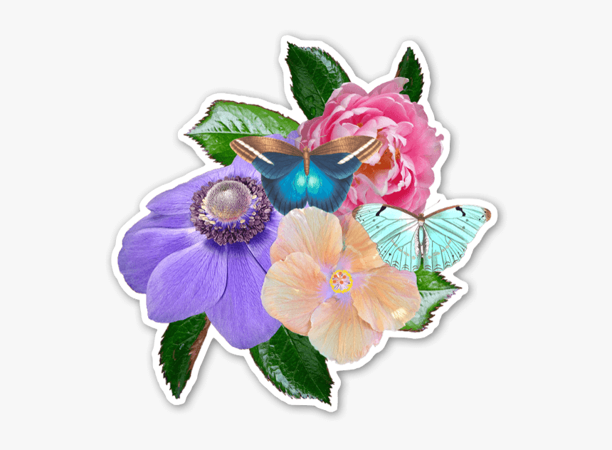 Flower Montage Sticker, HD Png Download