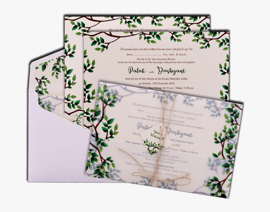 Marriage Card Design Png, Transparent Png