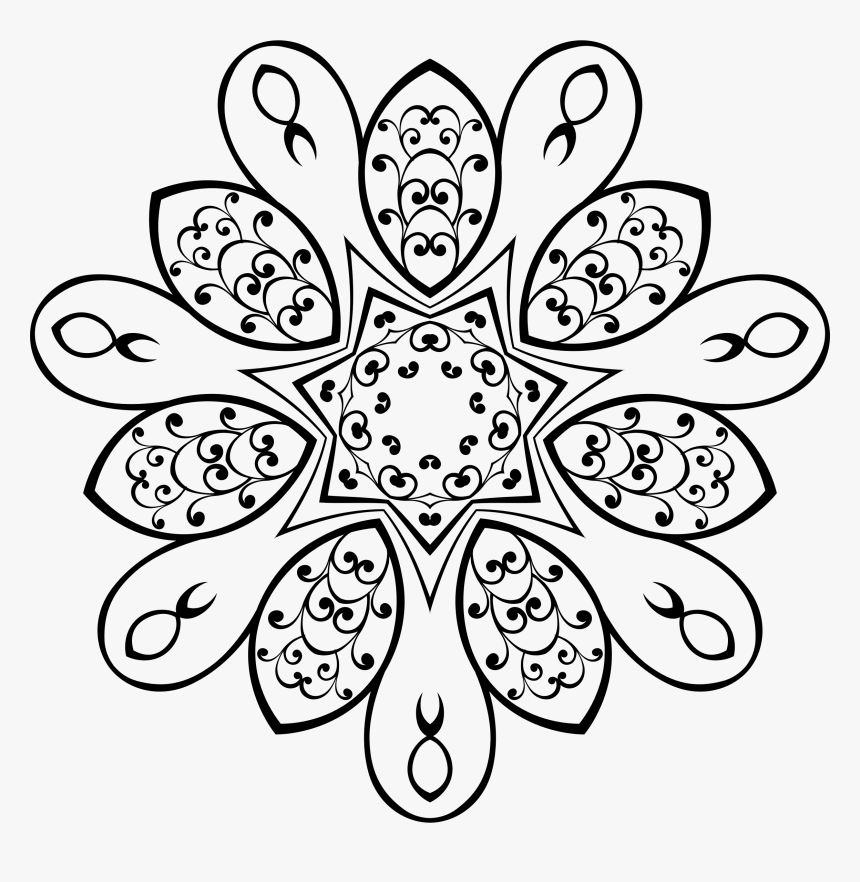 Stylish Floral Design 5 Clip Arts, HD Png Download