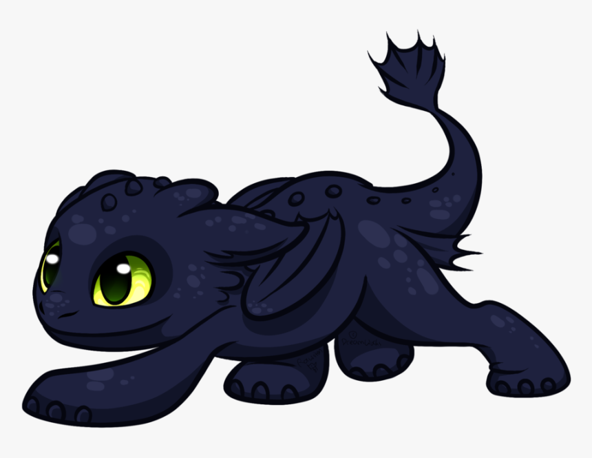 Baby Toothless By Rawri-tea, HD Png Download
