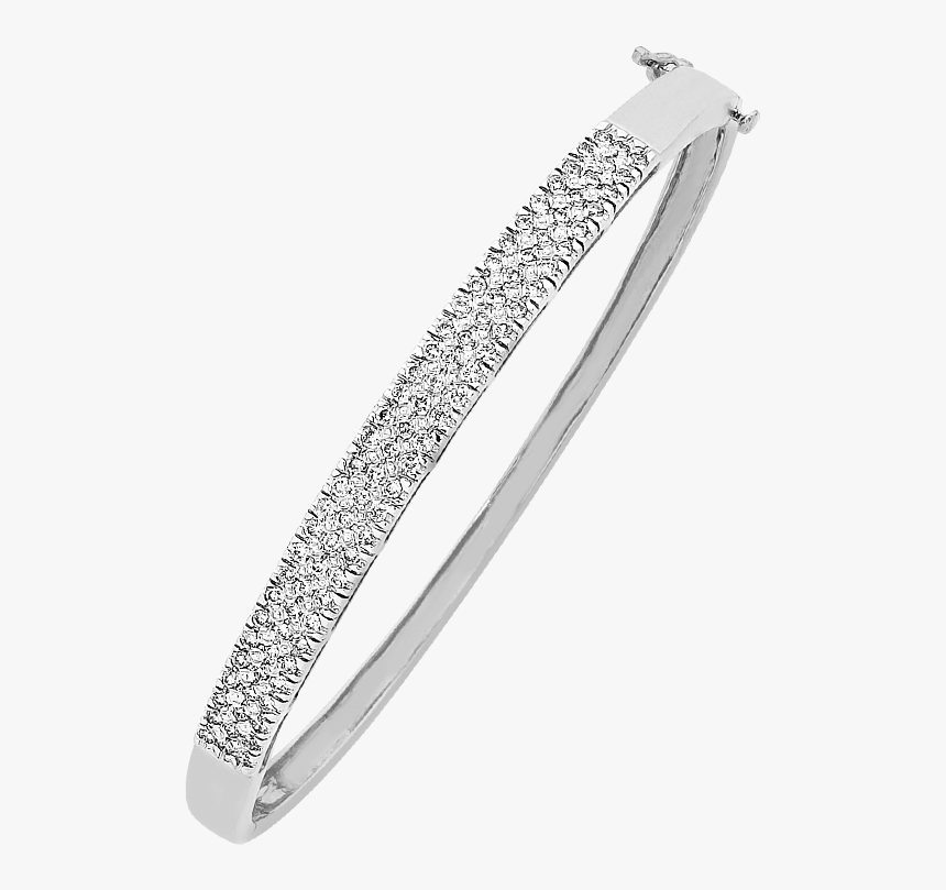 Diamond Bangle White Gold , Png Download, Transparent Png