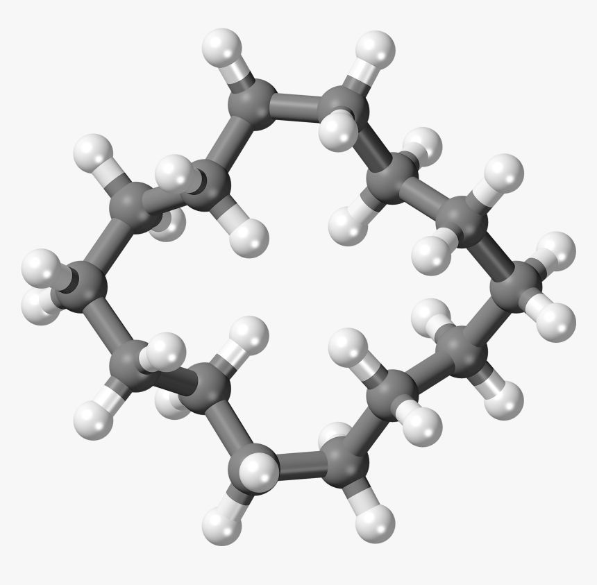 Cyclotetradecane Molecule Ball, HD Png Download