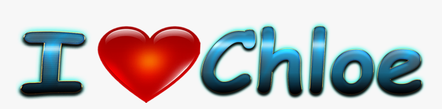 Chloe Love Name Heart Design Png, Transparent Png