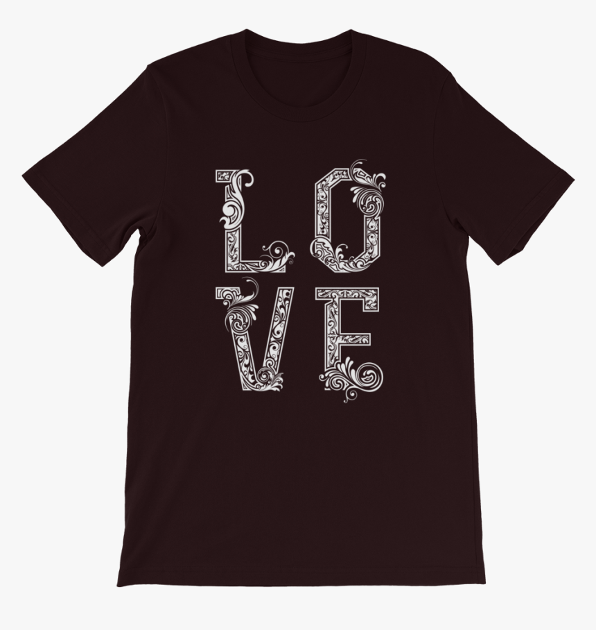 Exquisite Love Design Short Sleeve Unisex T Shirt, HD Png Download