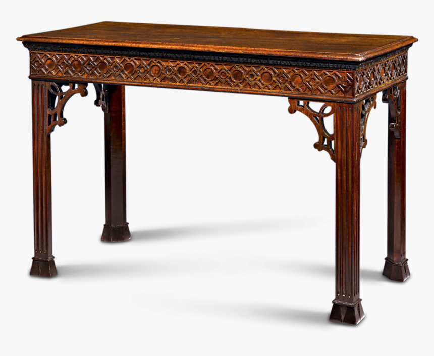 Chinese Chippendale Mahogany Console Table, HD Png Download